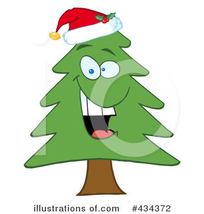 Christmas Tree Clipart #434372 by Hit Toon