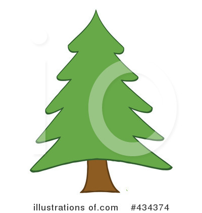 Royalty-Free (RF) Christmas Tree Clipart Illustration by Hit Toon - Stock Sample #434374
