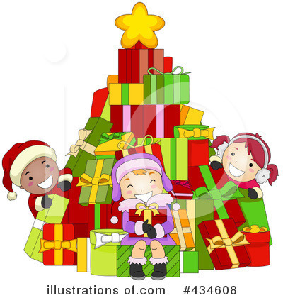 Royalty-Free (RF) Christmas Tree Clipart Illustration by BNP Design Studio - Stock Sample #434608