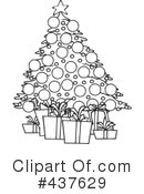 Christmas Tree Clipart #437629 by toonaday