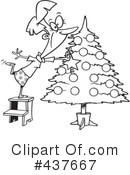 Christmas Tree Clipart #437667 by toonaday