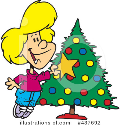 Christmas Tree Clipart #437692 by toonaday