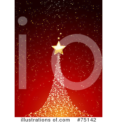 Royalty-Free (RF) Christmas Tree Clipart Illustration by elaineitalia - Stock Sample #75142