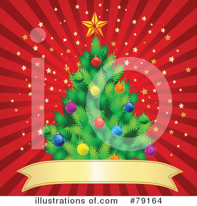 Royalty-Free (RF) Christmas Tree Clipart Illustration by Pushkin - Stock Sample #79164