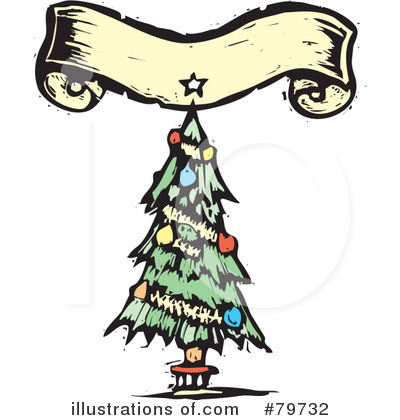 Royalty-Free (RF) Christmas Tree Clipart Illustration by xunantunich - Stock Sample #79732