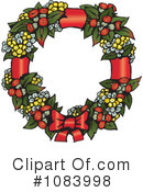 Christmas Wreath Clipart #1083998 by Dennis Holmes Designs