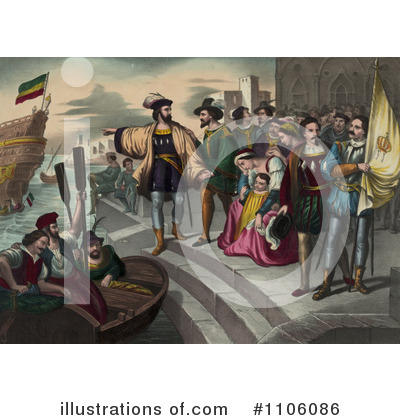Royalty-Free (RF) Christopher Columbus Clipart Illustration by JVPD - Stock Sample #1106086
