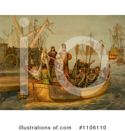Royalty-Free (RF) Christopher Columbus Clipart Illustration by JVPD - Stock Sample #1106110