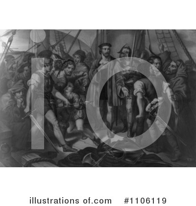 Royalty-Free (RF) Christopher Columbus Clipart Illustration by JVPD - Stock Sample #1106119