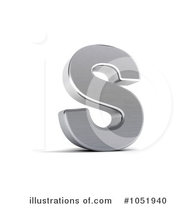 Royalty-Free (RF) Chrome Letter Clipart Illustration by stockillustrations - Stock Sample #1051940
