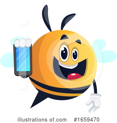 Royalty-Free (RF) Chubby Bee Clipart Illustration by Morphart Creations - Stock Sample #1659470