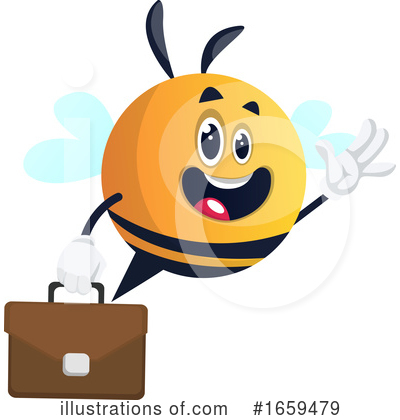 Royalty-Free (RF) Chubby Bee Clipart Illustration by Morphart Creations - Stock Sample #1659479