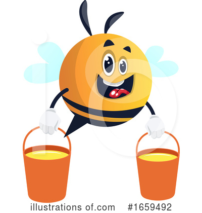 Royalty-Free (RF) Chubby Bee Clipart Illustration by Morphart Creations - Stock Sample #1659492
