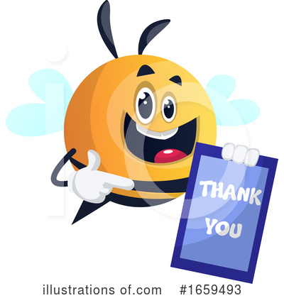 Royalty-Free (RF) Chubby Bee Clipart Illustration by Morphart Creations - Stock Sample #1659493