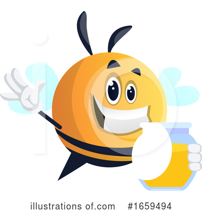Royalty-Free (RF) Chubby Bee Clipart Illustration by Morphart Creations - Stock Sample #1659494