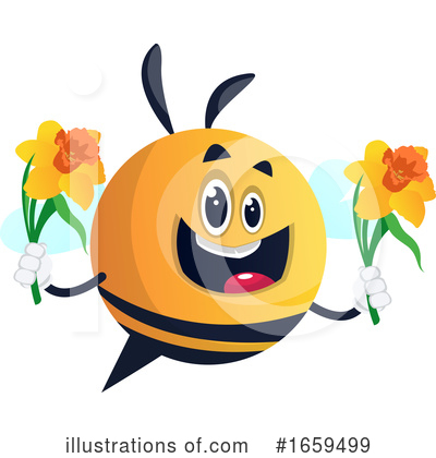 Royalty-Free (RF) Chubby Bee Clipart Illustration by Morphart Creations - Stock Sample #1659499