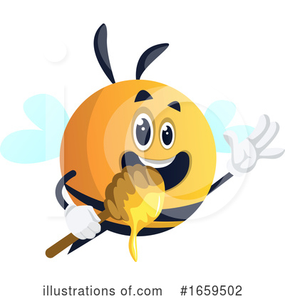 Chubby Bee Clipart #1659502 by Morphart Creations