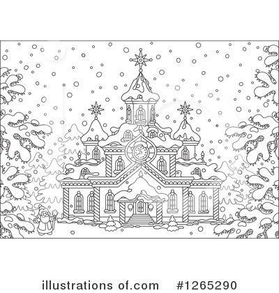 Royalty-Free (RF) Church Clipart Illustration by Alex Bannykh - Stock Sample #1265290