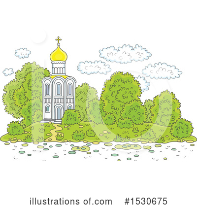 Royalty-Free (RF) Church Clipart Illustration by Alex Bannykh - Stock Sample #1530675