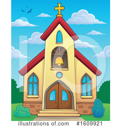 Royalty-Free (RF) Church Clipart Illustration by visekart - Stock Sample #1609921