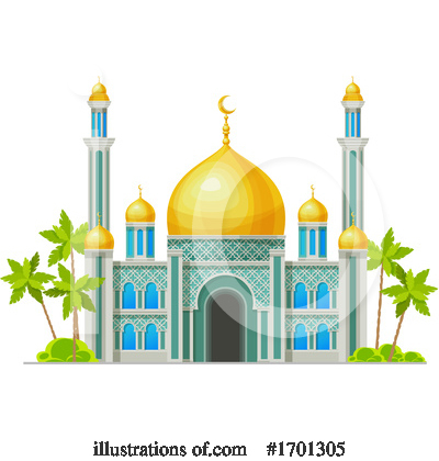 Mosque Clipart #1701305 by Vector Tradition SM