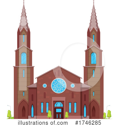 Royalty-Free (RF) Church Clipart Illustration by Vector Tradition SM - Stock Sample #1746285