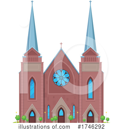 Royalty-Free (RF) Church Clipart Illustration by Vector Tradition SM - Stock Sample #1746292