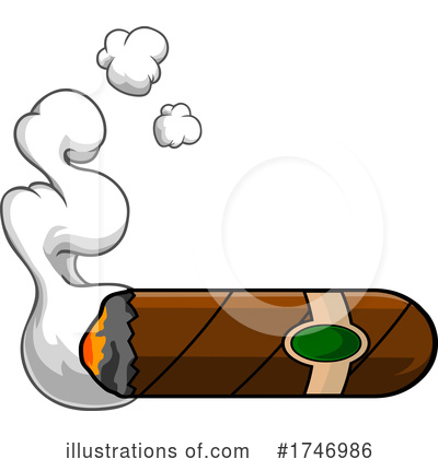 Royalty-Free (RF) Cigar Clipart Illustration by Hit Toon - Stock Sample #1746986