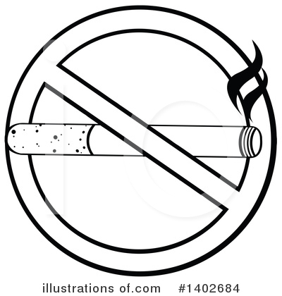 Royalty-Free (RF) Cigarette Clipart Illustration by Hit Toon - Stock Sample #1402684