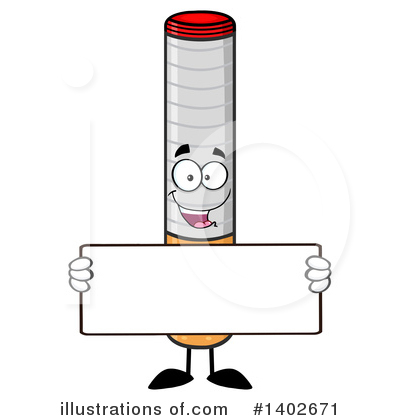 Cigarette Mascot Clipart #1402671 by Hit Toon