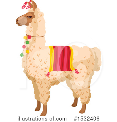 Llama Clipart #1532406 by Vector Tradition SM