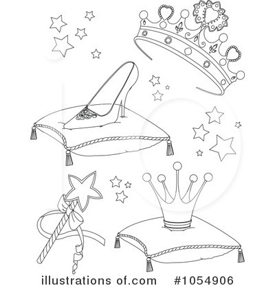Royalty-Free (RF) Cinderella Clipart Illustration by Pushkin - Stock Sample #1054906