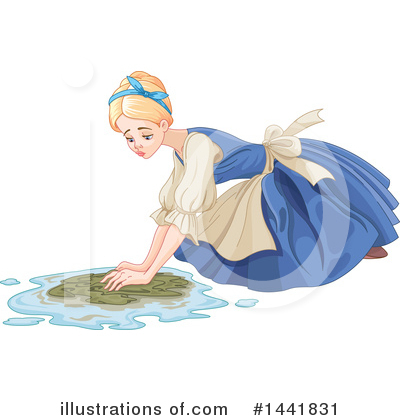 Royalty-Free (RF) Cinderella Clipart Illustration by Pushkin - Stock Sample #1441831