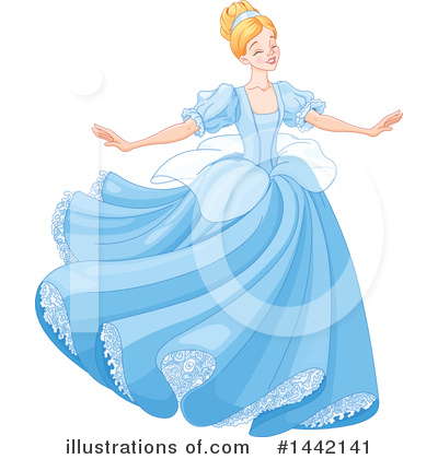 Royalty-Free (RF) Cinderella Clipart Illustration by Pushkin - Stock Sample #1442141