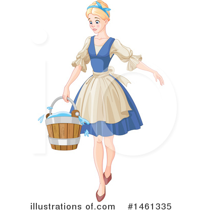 Royalty-Free (RF) Cinderella Clipart Illustration by Pushkin - Stock Sample #1461335