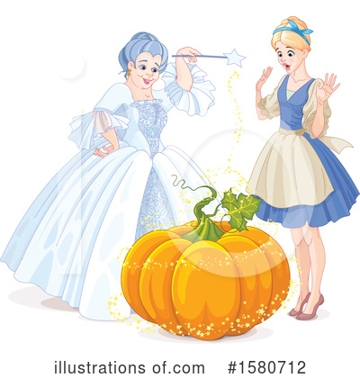Royalty-Free (RF) Cinderella Clipart Illustration by Pushkin - Stock Sample #1580712