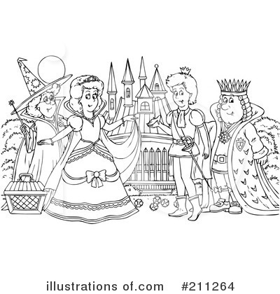 Royalty-Free (RF) Cinderella Clipart Illustration by Alex Bannykh - Stock Sample #211264