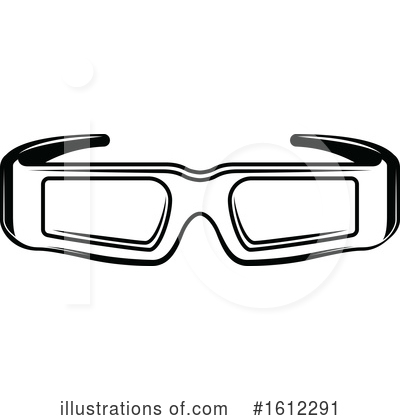 3d Glasses Clipart #1612291 by Vector Tradition SM