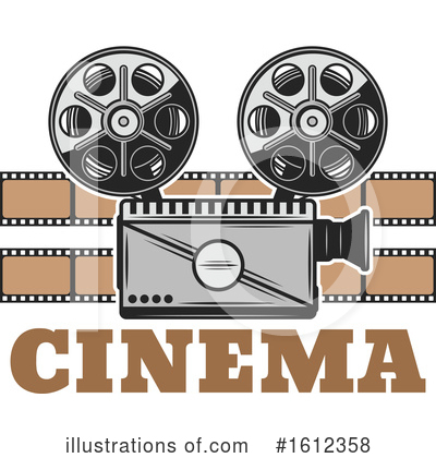 Royalty-Free (RF) Cinema Clipart Illustration by Vector Tradition SM - Stock Sample #1612358