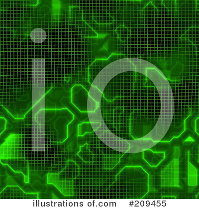 Royalty-Free (RF) Circuit Board Clipart Illustration by Arena Creative - Stock Sample #209455