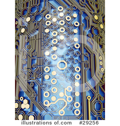 Royalty-Free (RF) Circuit Board Clipart Illustration by Tonis Pan - Stock Sample #29256