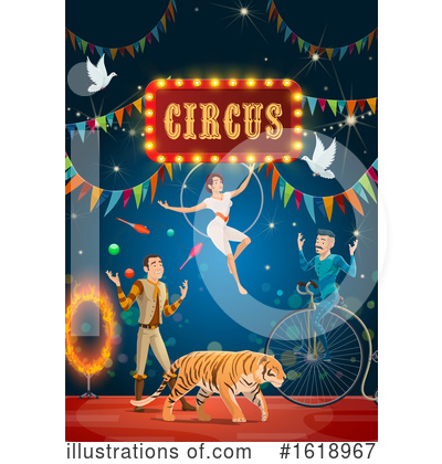 Royalty-Free (RF) Circus Clipart Illustration by Vector Tradition SM - Stock Sample #1618967