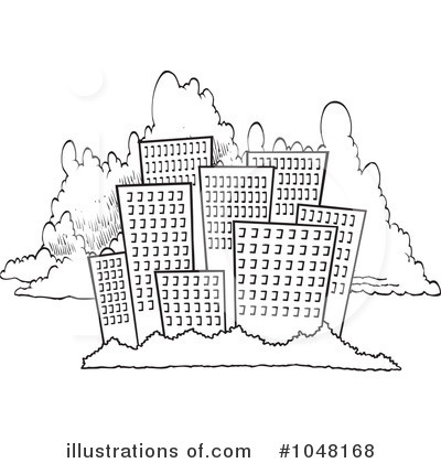 Royalty-Free (RF) City Clipart Illustration by toonaday - Stock Sample #1048168