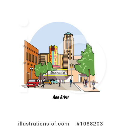 Royalty-Free (RF) City Clipart Illustration by Andy Nortnik - Stock Sample #1068203