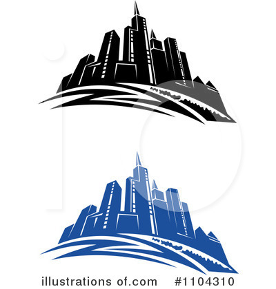 Royalty-Free (RF) City Clipart Illustration by Vector Tradition SM - Stock Sample #1104310