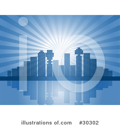 Royalty-Free (RF) City Clipart Illustration by elaineitalia - Stock Sample #30302