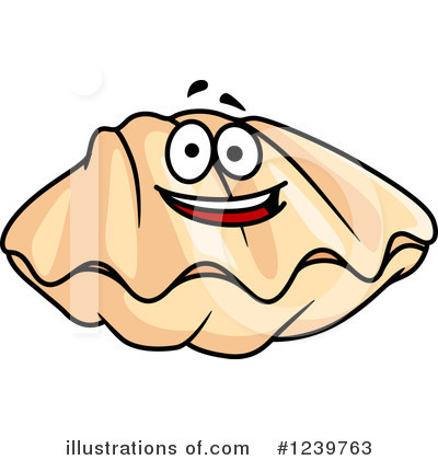 Royalty-Free (RF) Clam Clipart Illustration by Vector Tradition SM - Stock Sample #1239763