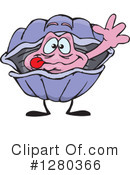 Clam Clipart #1280366 by Dennis Holmes Designs