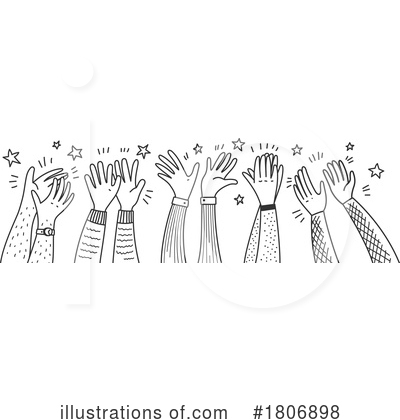 Royalty-Free (RF) Clapping Clipart Illustration by Vector Tradition SM - Stock Sample #1806898