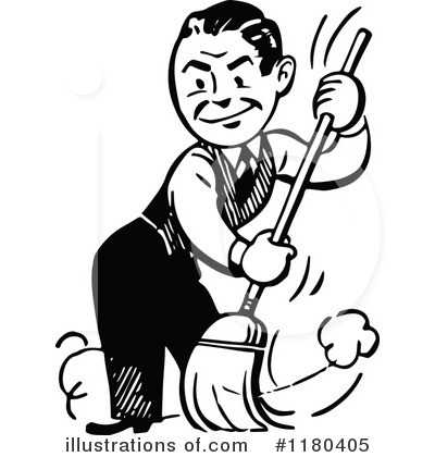 Sweeping Clipart #1180405 by Prawny Vintage